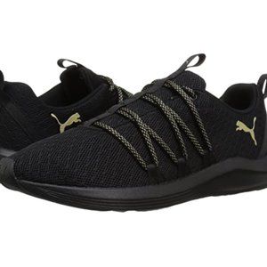 Women's black sneakers